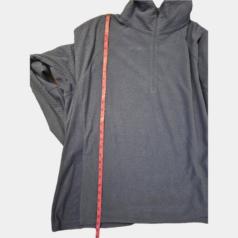 Columbia 1/2 Zip Long Sleeve Quilt Pattern Fleece Pullover Sweatshirt Size 2X - Picture 10 of 11